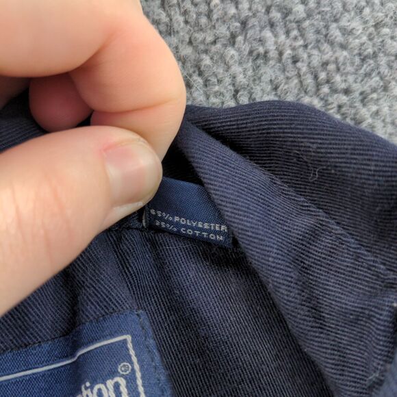 Subaru Men's Employee Uniform Workwear Shirt Blue Size 2XL Long Sleeve - Picture 9 of 15